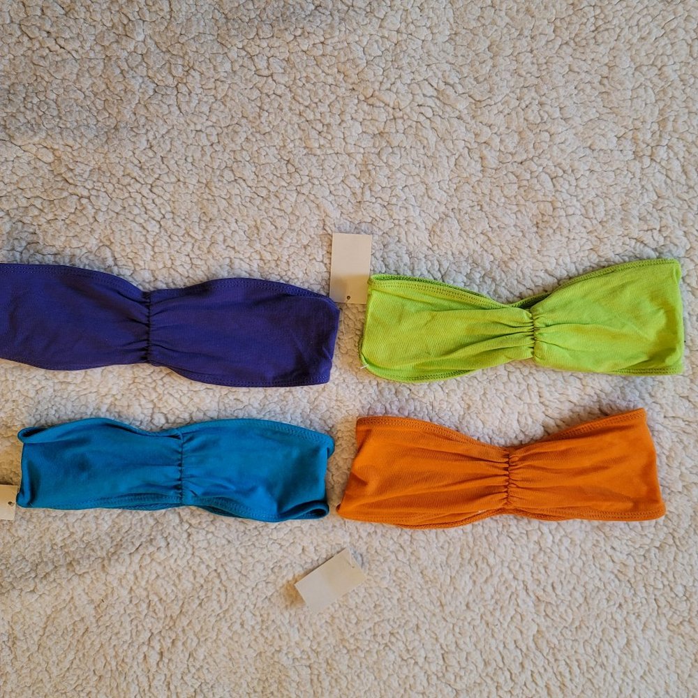 Wet Seal tube top lot of 4 Evolution Y2K